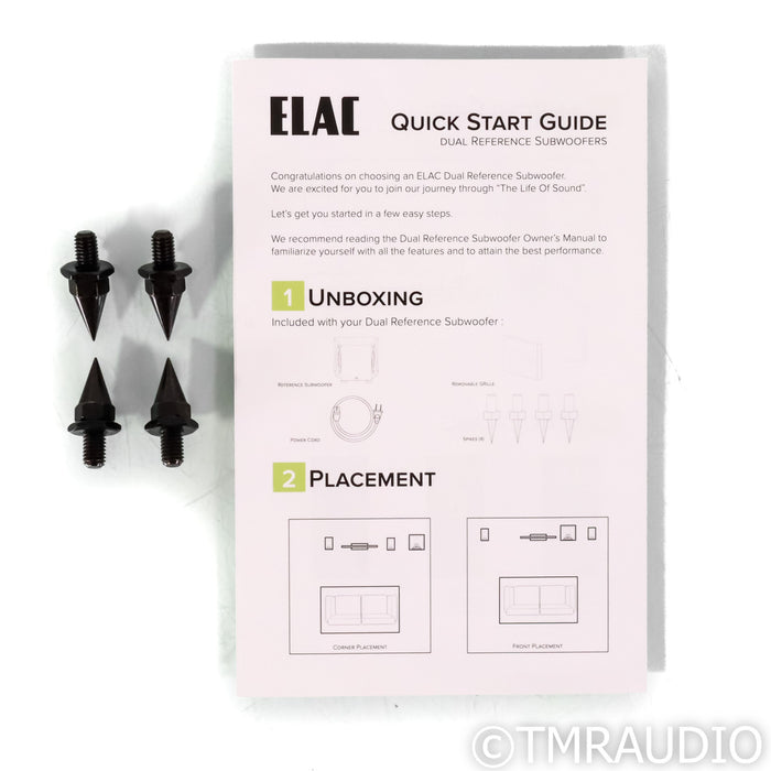 ELAC Varro DS1000 Dual 10" Powered Subwoofer; Gloss Black
