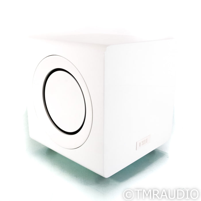 KEF KC92 Dual 9" Powered Subwoofer; Gloss White