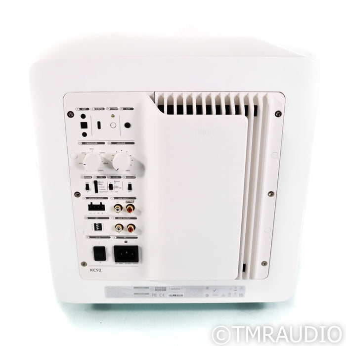 KEF KC92 Dual 9" Powered Subwoofer; Gloss White