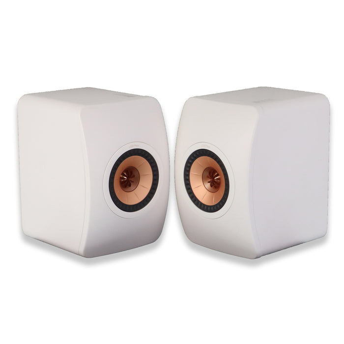 KEF LS50 Meta Bookshelf Speakers; White Pair