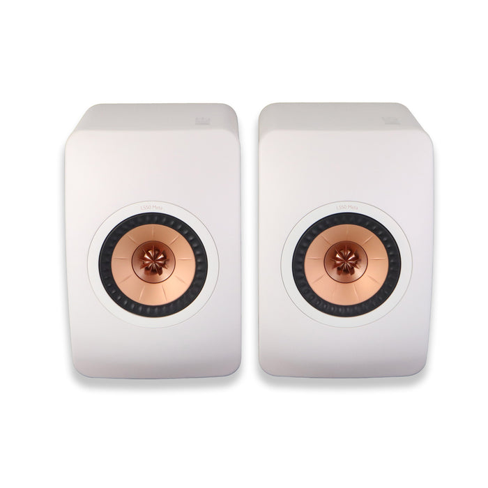 KEF LS50 Meta Bookshelf Speakers; White Pair