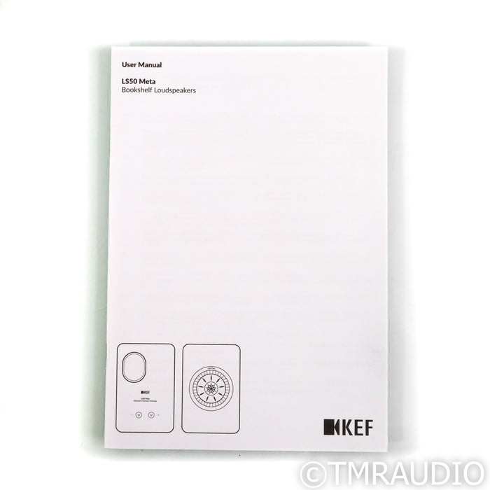 KEF LS50 Meta Bookshelf Speakers; White Pair