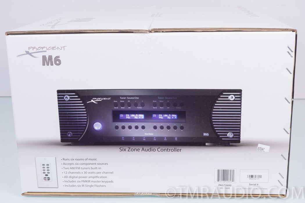 Proficient M6 Six Zone Multi-room Receiver
