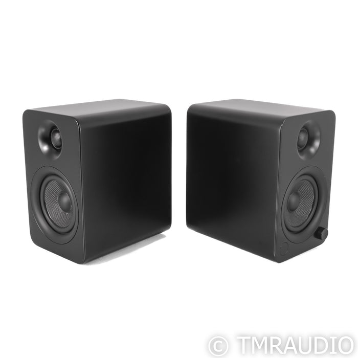 Kanto YU 4 Powered Bookshelf Speakers; Matte Black Pair