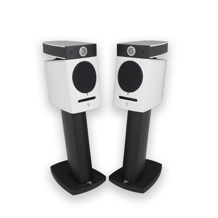 Focal Diablo Utopia Colour Evo Bookshelf Speakers; White Pair w/ Stands (Used)