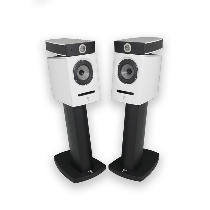 Focal Diablo Utopia Colour Evo Bookshelf Speakers; White Pair w/ Stands (Used)