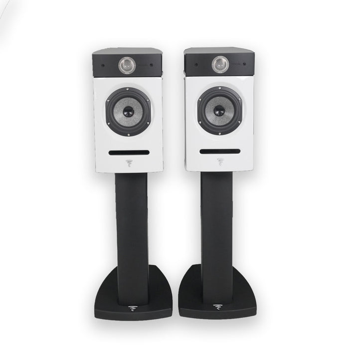 Focal Diablo Utopia Colour Evo Bookshelf Speakers; White Pair w/ Stands (Used)