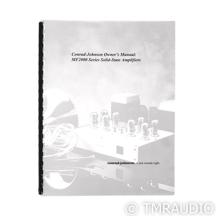 Conrad-Johnson MF-2200 Stereo Power Amplifier