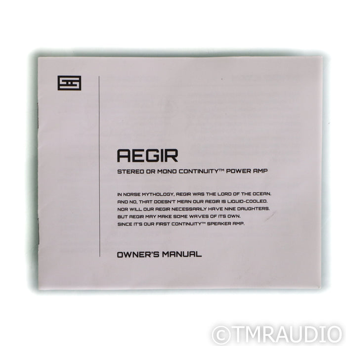 Schiit Audio Aegir Stereo Power Amplifier