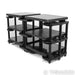 HRS SXR-1921-3T3 Audio Stand; Black Three Rows x Two Columns; M3X Bases