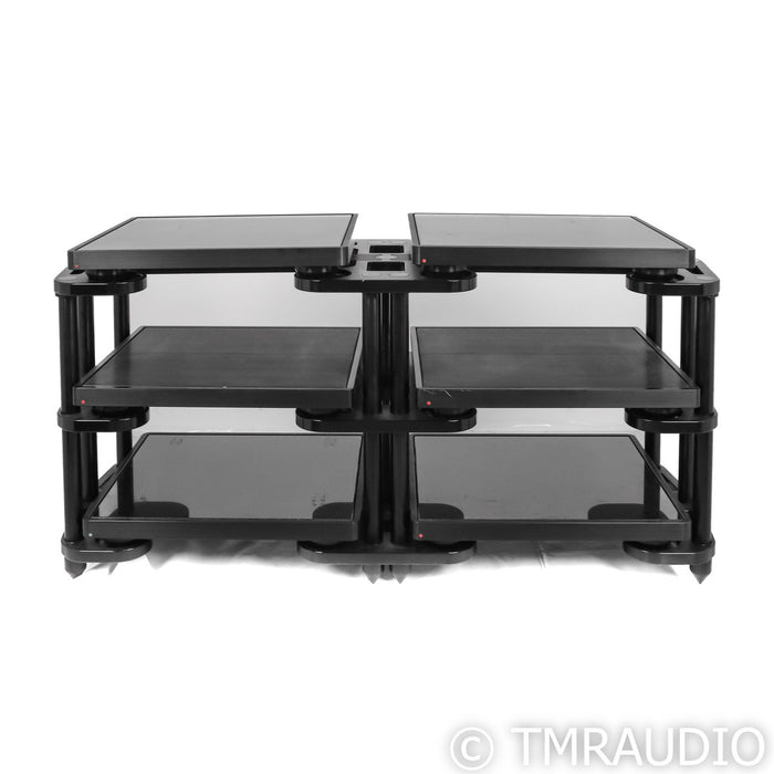 HRS SXR-1921-3T3 Audio Stand; Black Three Rows x Two Columns; M3X Bases