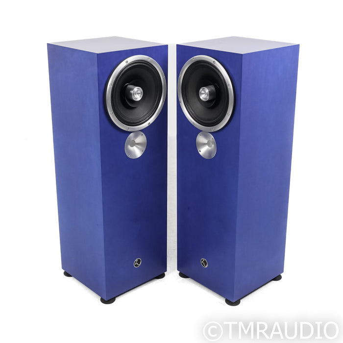 Zu Omen Dirty Weekend MkII Floorstanding Speakers; Blue Pair w/ Jupiter Caps