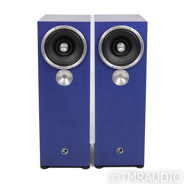 Zu Omen Dirty Weekend MkII Floorstanding Speakers; Blue Pair w/ Jupiter Caps