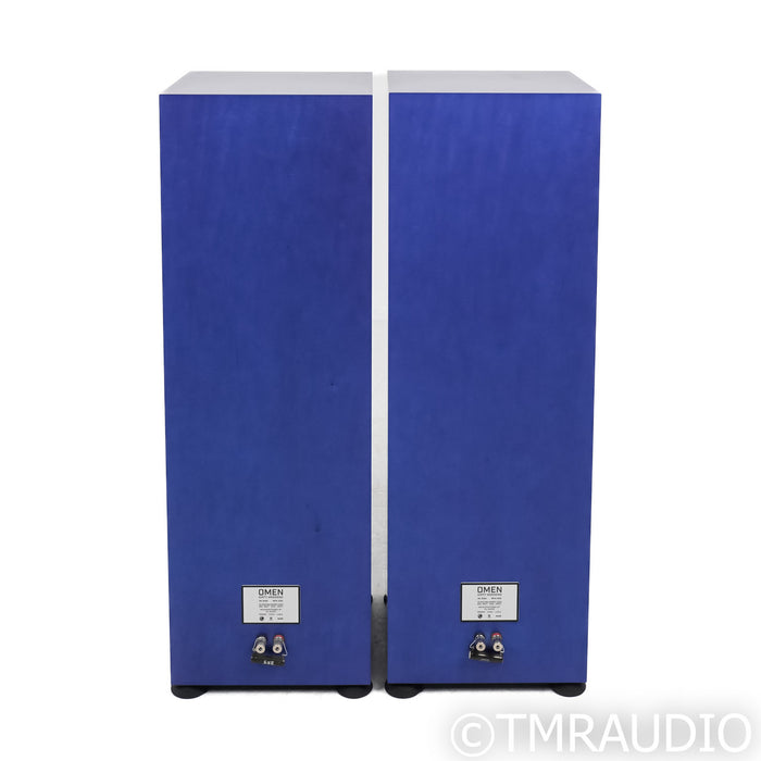 Zu Omen Dirty Weekend MkII Floorstanding Speakers; Blue Pair w/ Jupiter Caps