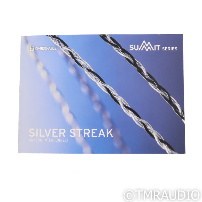 Kimber Kable Silver Streak RCA Cables; 1.5m Pair w/ WBT 0114 AG  (Open Box)