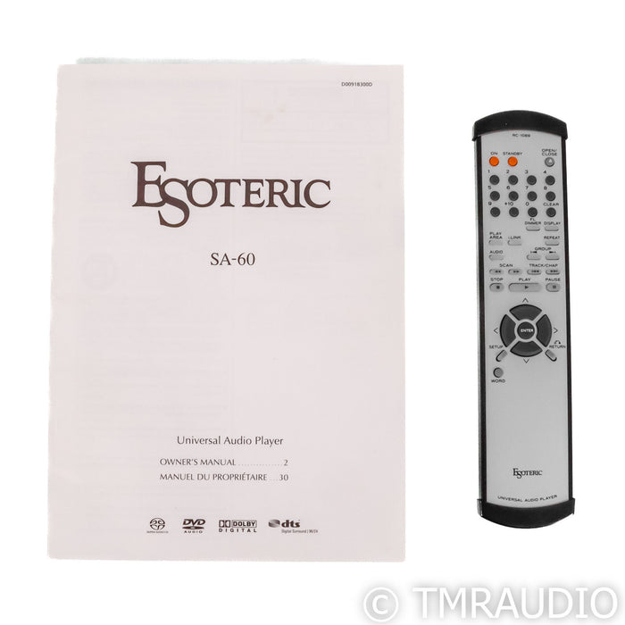 Esoteric Audio SA-60 Universal SACD & CD Player