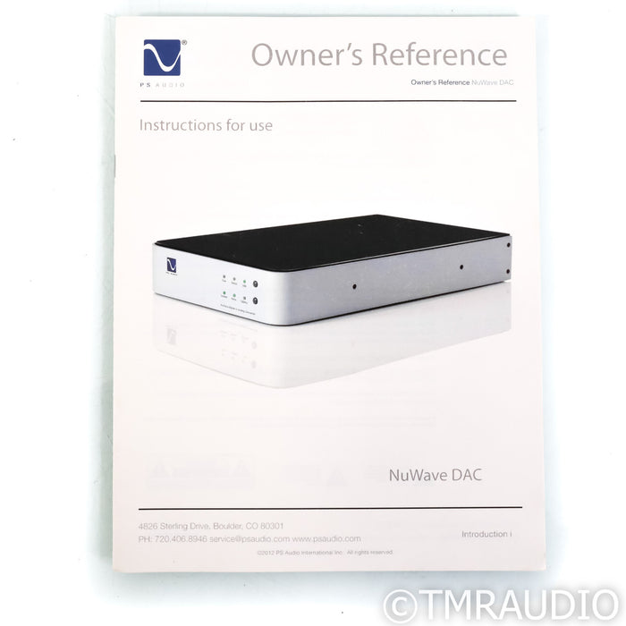 PS Audio NuWave DAC; D/A Converter