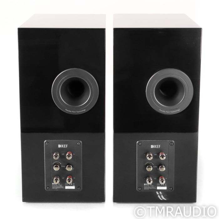 KEF R3 Bookshelf Speakers; Piano Black Pair