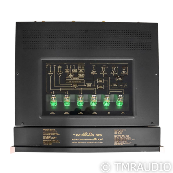 McIntosh C2700 Stereo Tube Preamplifier; MM & MC Phono