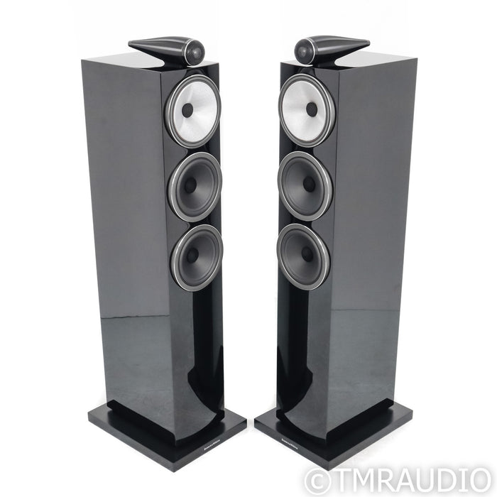 B&W 703 S3 Floorstanding Speakers; Gloss Black Pair