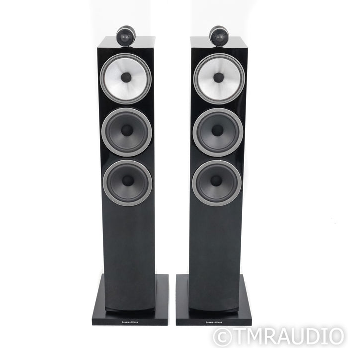 B&W 703 S3 Floorstanding Speakers; Gloss Black Pair