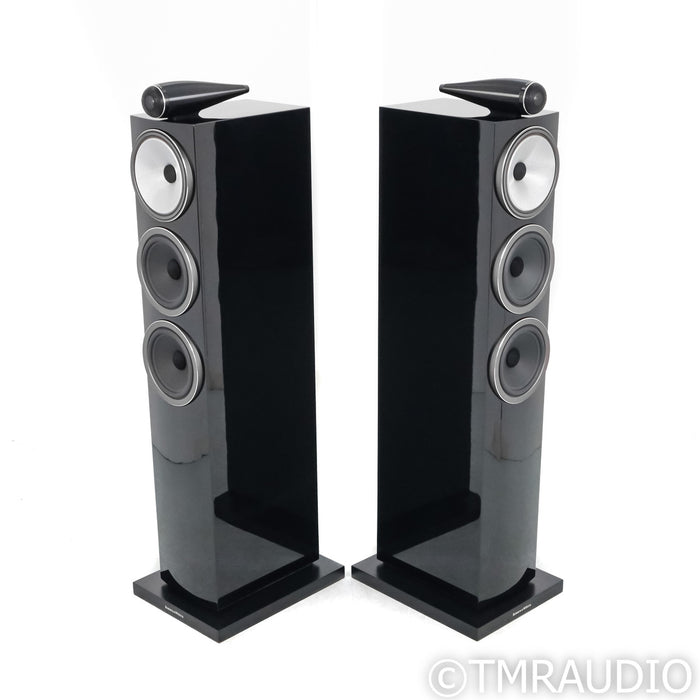 B&W 703 S3 Floorstanding Speakers; Gloss Black Pair