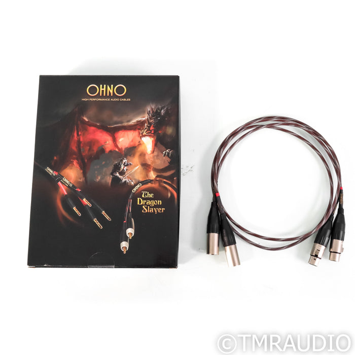 Audience OHNO XLR Cables; 1m Pair Balanced Interconnects