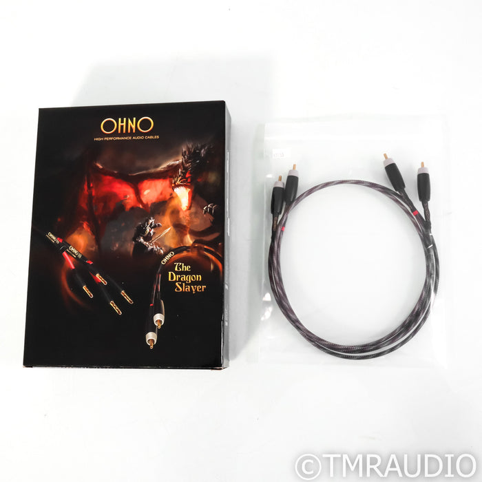Audience OHNO RCA Cables; 1m Pair Interconnects