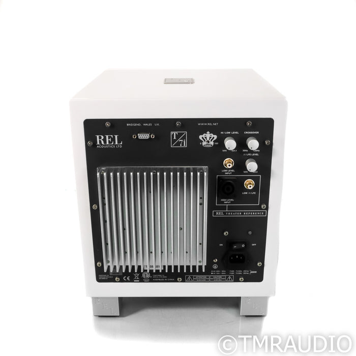REL Acoustics T/7i 8" Powered Subwoofer; White (No Speakon Cable)