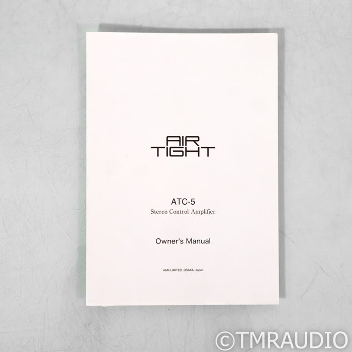 Air Tight ATC-5 Stereo Tube Preamplifier; MM Phono