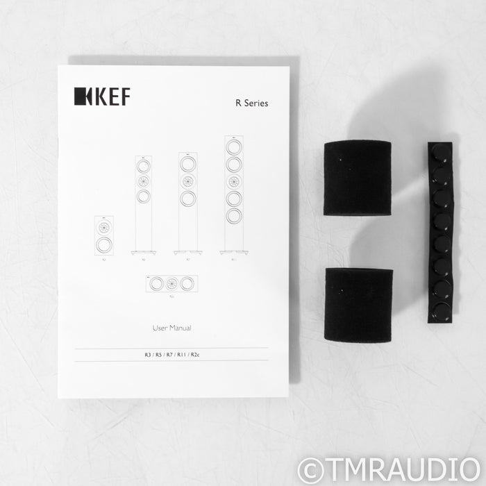 KEF R3 Bookshelf Speakers; Gloss Black Pair