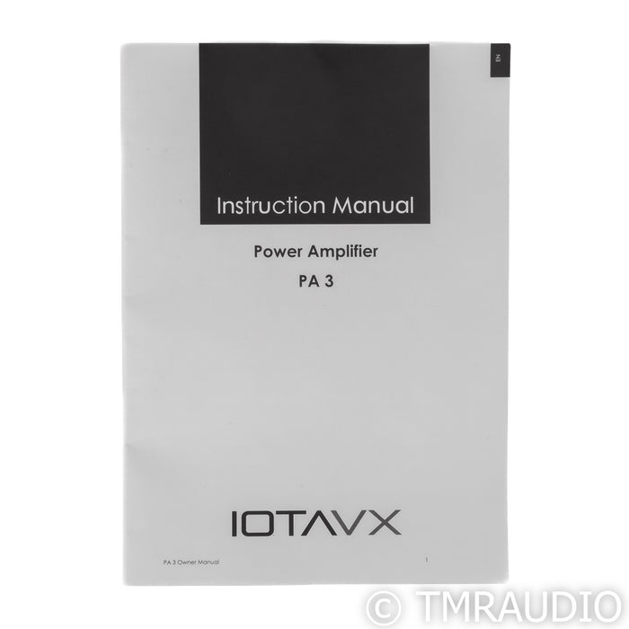 IOTAVX PA3 Stereo Power Amplifier