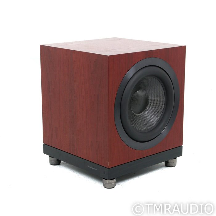 Bowers & Wilkins DB1D Dual 12" Subwoofer; Rosenut w/ IsoAcoustics Gaia II