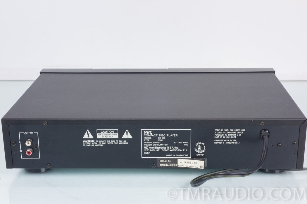NEC CD-530BU Single Disc CD Player in Factory Box