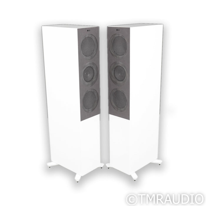 KEF R7 Meta Floorstanding Speakers; White Gloss Pair