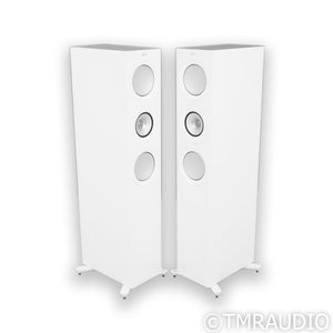 KEF R7 Meta Floorstanding Speakers; White Gloss Pair