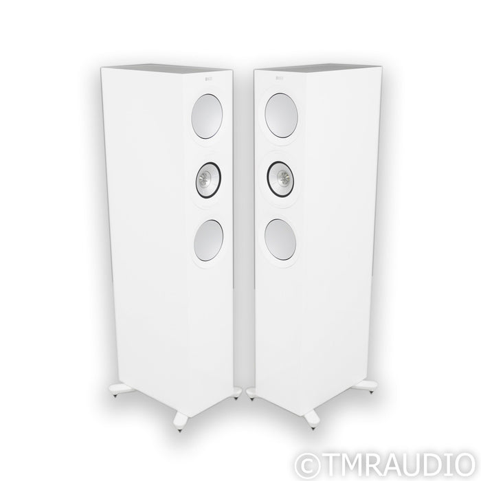 KEF R7 Meta Floorstanding Speakers; White Gloss Pair