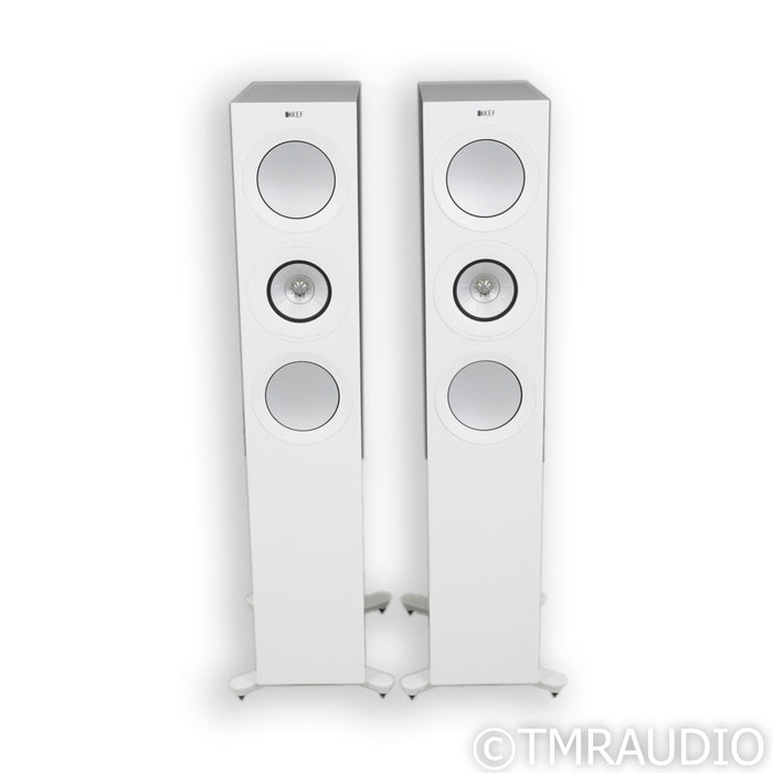 KEF R7 Meta Floorstanding Speakers; White Gloss Pair