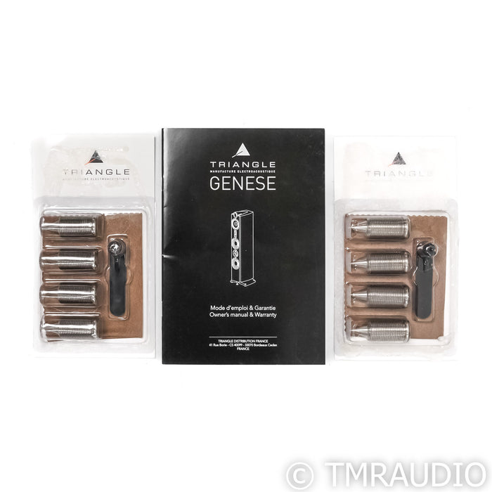 Triangle Genese Quartet Floorstanding Speakers; Black Pair (Demo w/ Warranty)