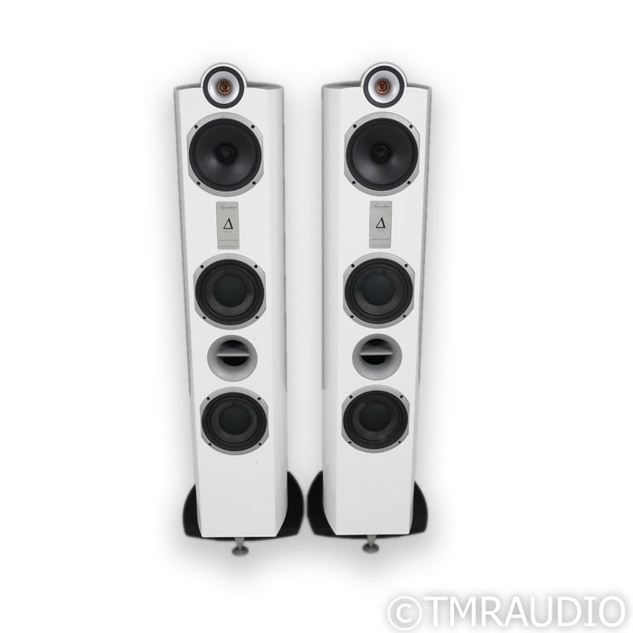 Triangle Signature Delta Floorstanding Speakers; White Pair (Demo w/ Warranty)