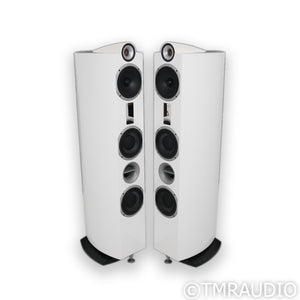 Triangle Signature Delta Floorstanding Speakers; White Pair (Demo w/ Warranty)