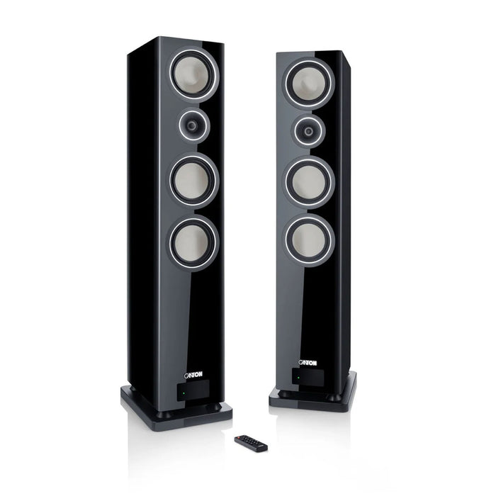Canton Smart Townus 8 Floorstanding Speakers; Black Pair (Sealed w/ Warranty)