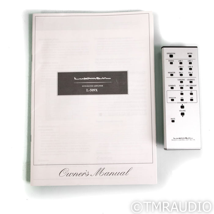 Luxman L-509X Stereo Integrated Amplifier; MM & MC Phono