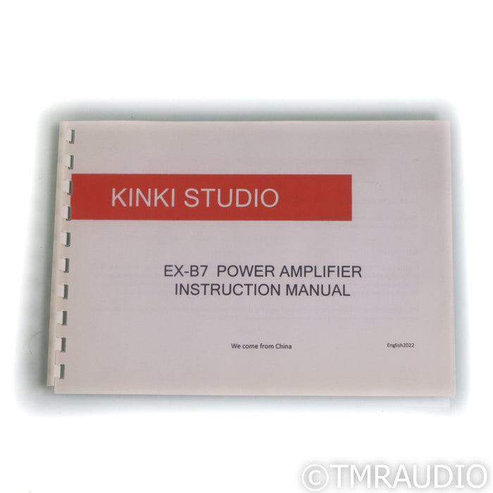 Kinki Studio EX-B7 Monoblock Power Amplifiers; Pair