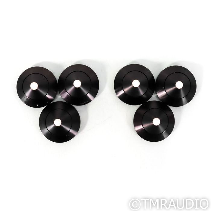 Stillpoints Universal Resonance Damper Footers with Risers (Set of Six)