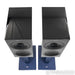 KEF R3 Meta Bookshelf Speakers; Black Pair w/ Indigo S3 Stands