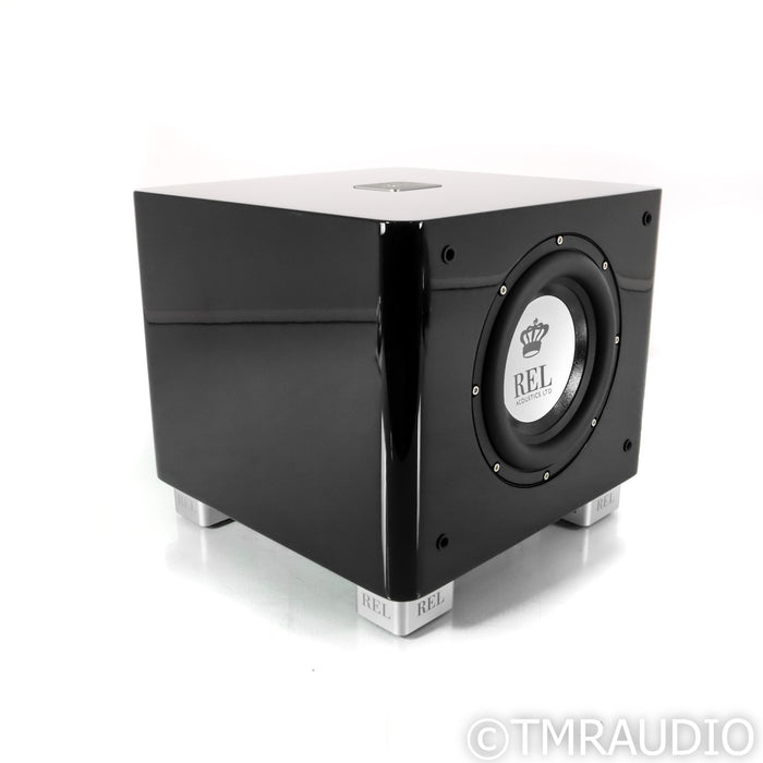 REL T/7x 8" Powered Subwoofer; Gloss Black (Open Box)