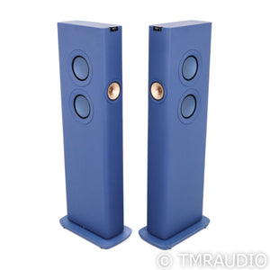 KEF LS60 Wireless Floorstanding Speakers; Royal Blue Pair