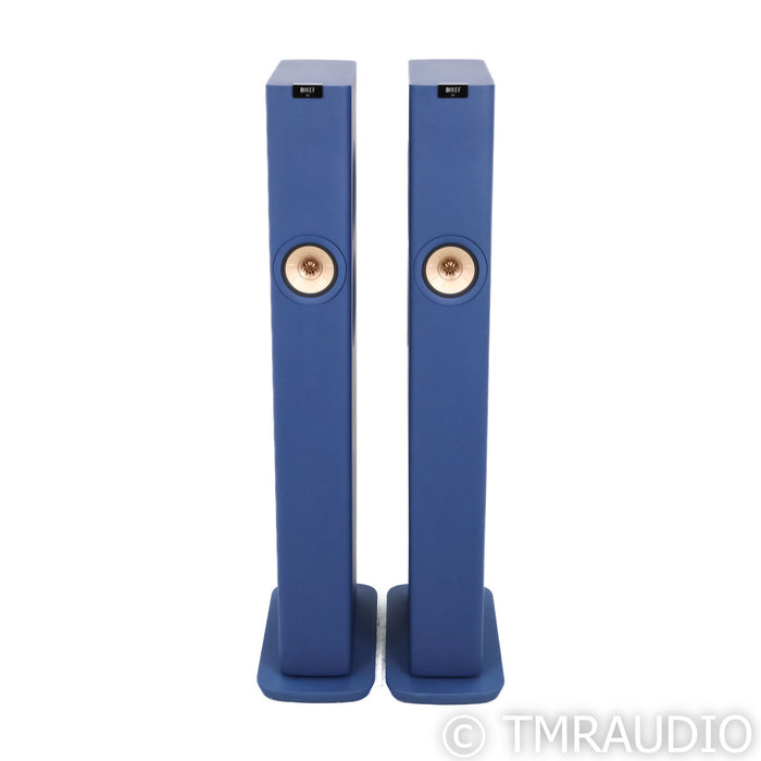 KEF LS60 Wireless Floorstanding Speakers; Royal Blue Pair
