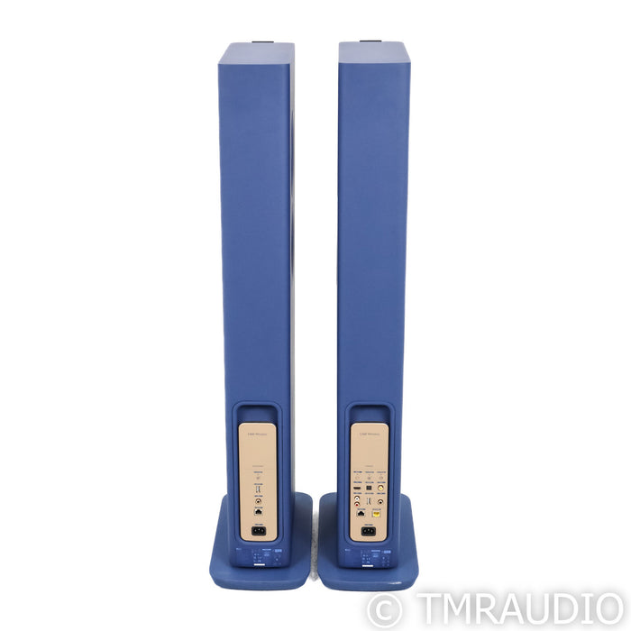 KEF LS60 Wireless Floorstanding Speakers; Royal Blue Pair